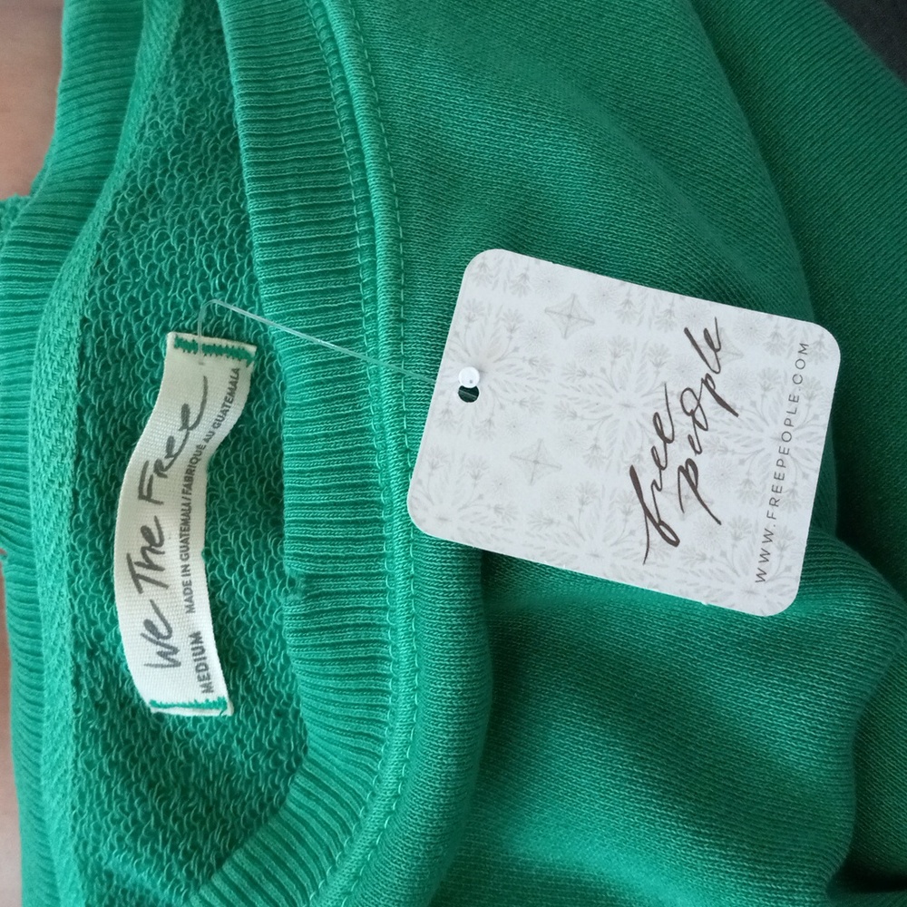 NWT FREE  PEOPLE CAMDEN TENNS GREEN SIZE MEDIUM - Picture 9 of 12